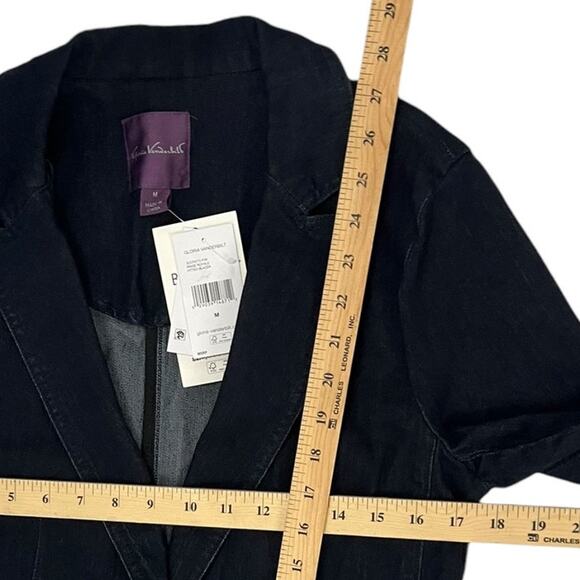 GLORIA VANDERBILT Blue Denim Blazer SZ Medium - Picture 6 of 11